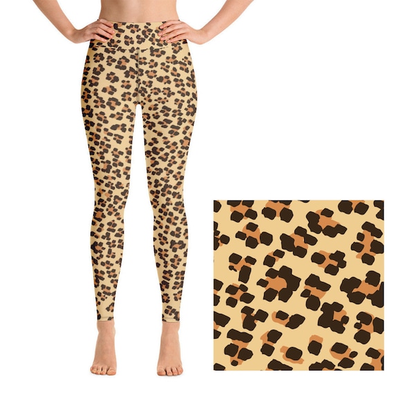 yoga leggings leopard print