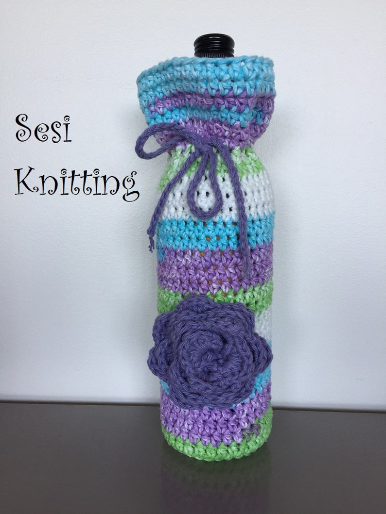Lilac Wine Bottle Cover