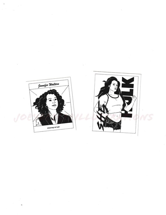 Shehulk Attorney at Law Set of 2 Stickers / Jennifer Walters Etsy