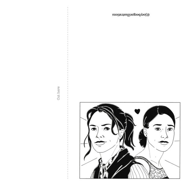 Printable Imagine me and you blank card / Luce and Rachel