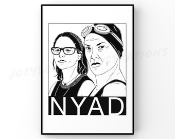 Nyad poster / Jodie Foster and Annette bening