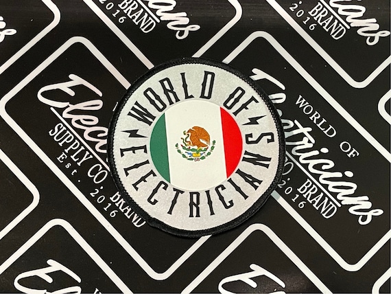 Patch Termoadesivo E Da Cucire Bandiera Messico – Toppa Ricamata Da 7 Cm Per Giubbotti E Jeans
