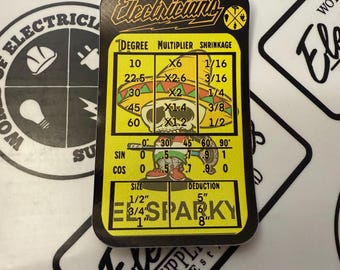 Gráfico de adesivos para dobrador de conduíte Sparky