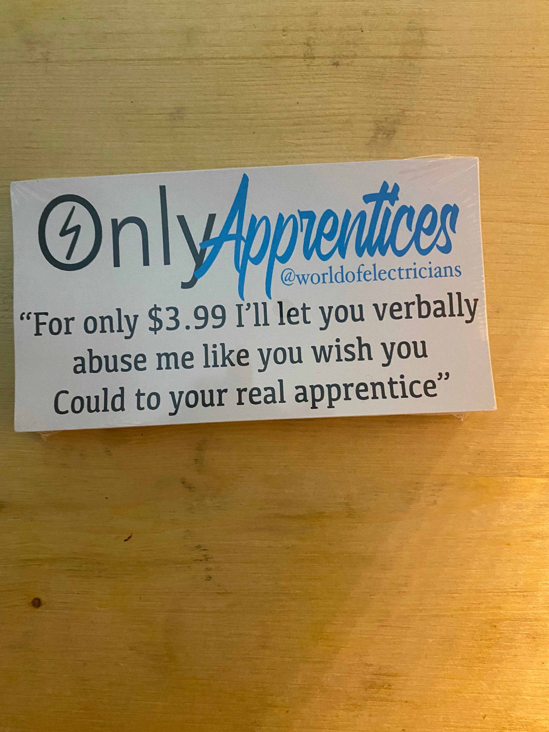 Apprentice Only