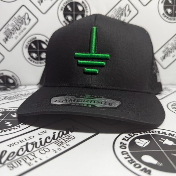 Electricians Hat ( ground logo )