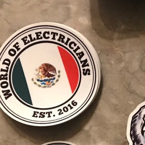 Adesivo Guai al Messico da 4&quot;.