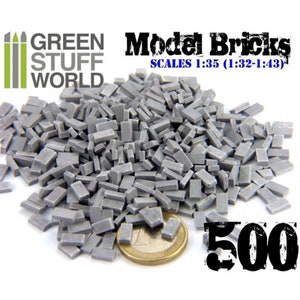 Model bricks - Gray x500 bricks Brick dimensions: 7.2×3.6×1.8 mm 7023ES 9203