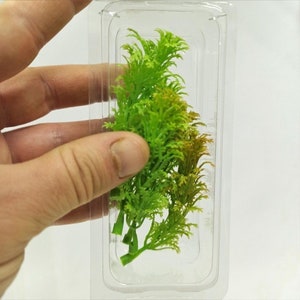Green Plastic Plant with Yellow Shades diorama, Scale Models, model scene, Miniature, Landscape