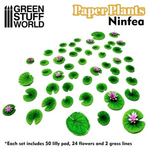 Paper plants – Lilly Pads water lily 659ES 10366