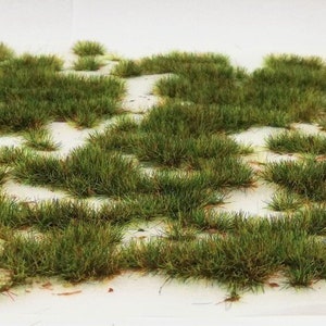 Grass Tufts 4-6 mm Meadow Grass Professional irregular and truthful shape diorama, Scale Models, model scene, Miniature, Landscape