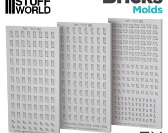 BRICKS 1507 Silicone Molds - (1-32 1-43)