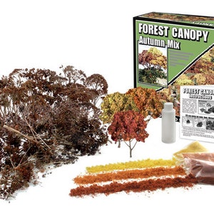 Autumn Mix Forest Canopy WS-WF1663 trees diorama kit
