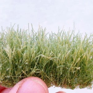 27 mm high - 22 new tufts of beige grasses dip20784