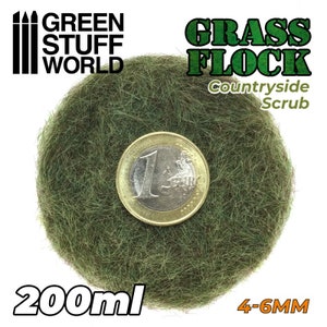 Static Grass Flock 4-6 mm - COUNTRYSIDE SCRUB - 200 ml 06586ES 11158