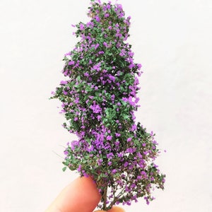 Foliage, shrub or tree canopy Deluxe defined leaves – green and purple flowers 300-2221