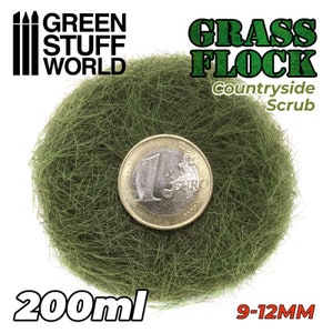 Static Grass Flock 9-12 mm - COUNTRYSIDE SCRUB - 200 ml 06685ES 11168