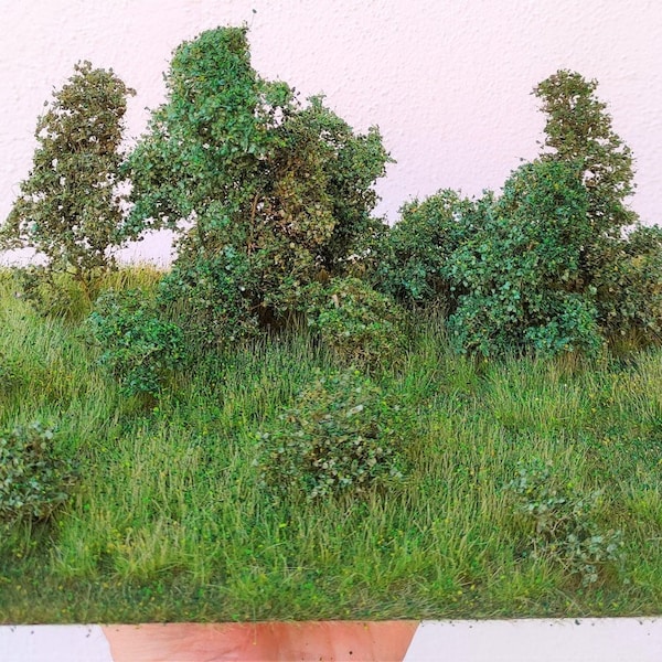 Base with bushes Pro 6 / 12 cm - summer wild A4 format wg10001