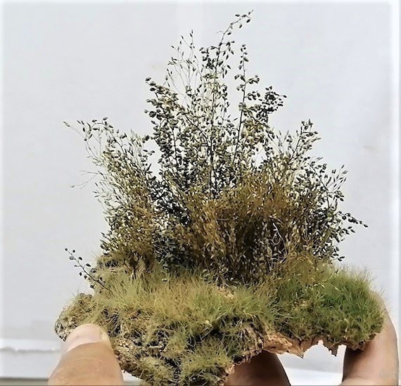 How to make easy tall grass bushes Diorama 