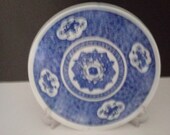 Blue flow Imari plate
