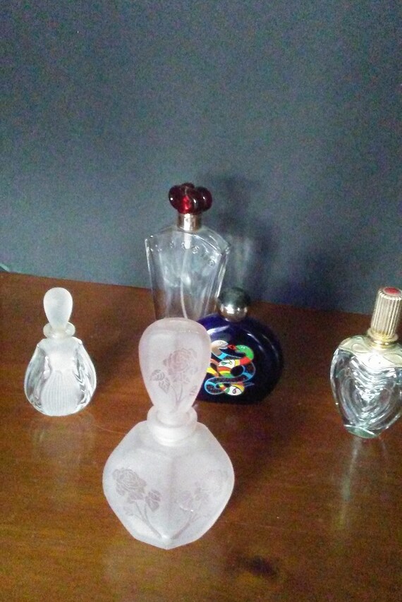 Perfume bottle collection | Etsy Perfume bottle iridescent | Etsy