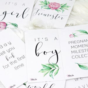 Cartes d'étapes importantes de la grossesse Cadeaux pour future maman Cadeaux pour baby shower