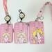 Sailor moon ursagi tsukino Lanyard Credit Card Holder ID wallet purse keyring charm  Gift 