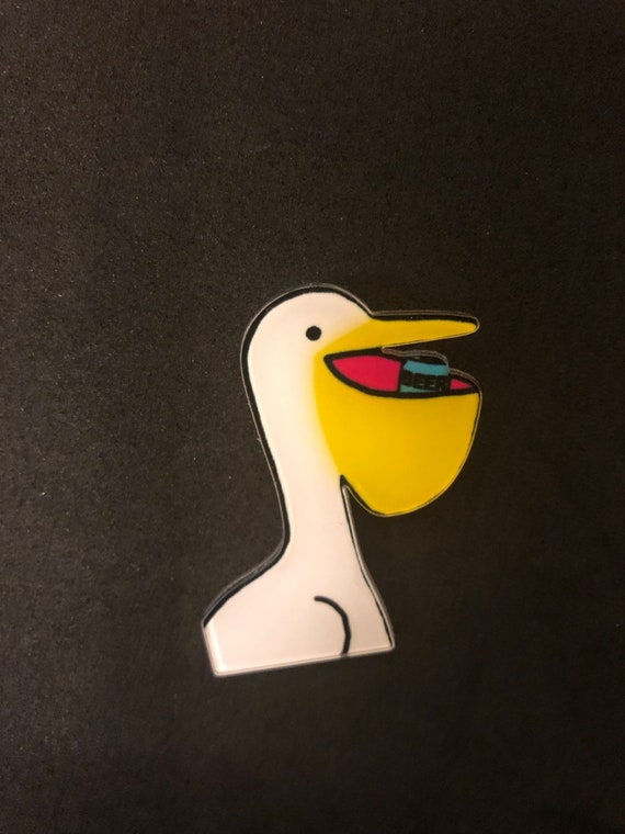 Big badge with big yellow bird
