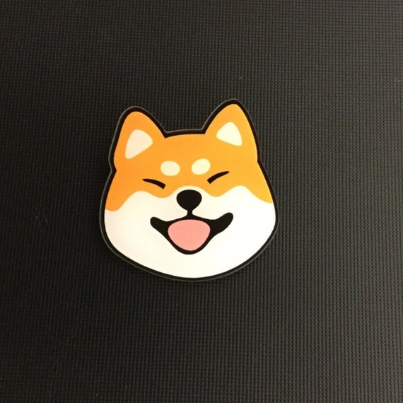 Lovely Smile Cute Cheeky Shiba Inu Dog Breed Acrylic Brooch Pin Badge Quirky
