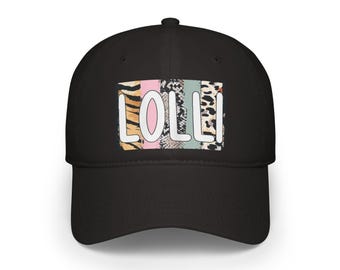 Trendy Low Profile Baseball Cap with &#39;LOLLI&#39; Design, Casual Hat, Stylish Accessory, Great for Summer Outings, Unique Gift Idea