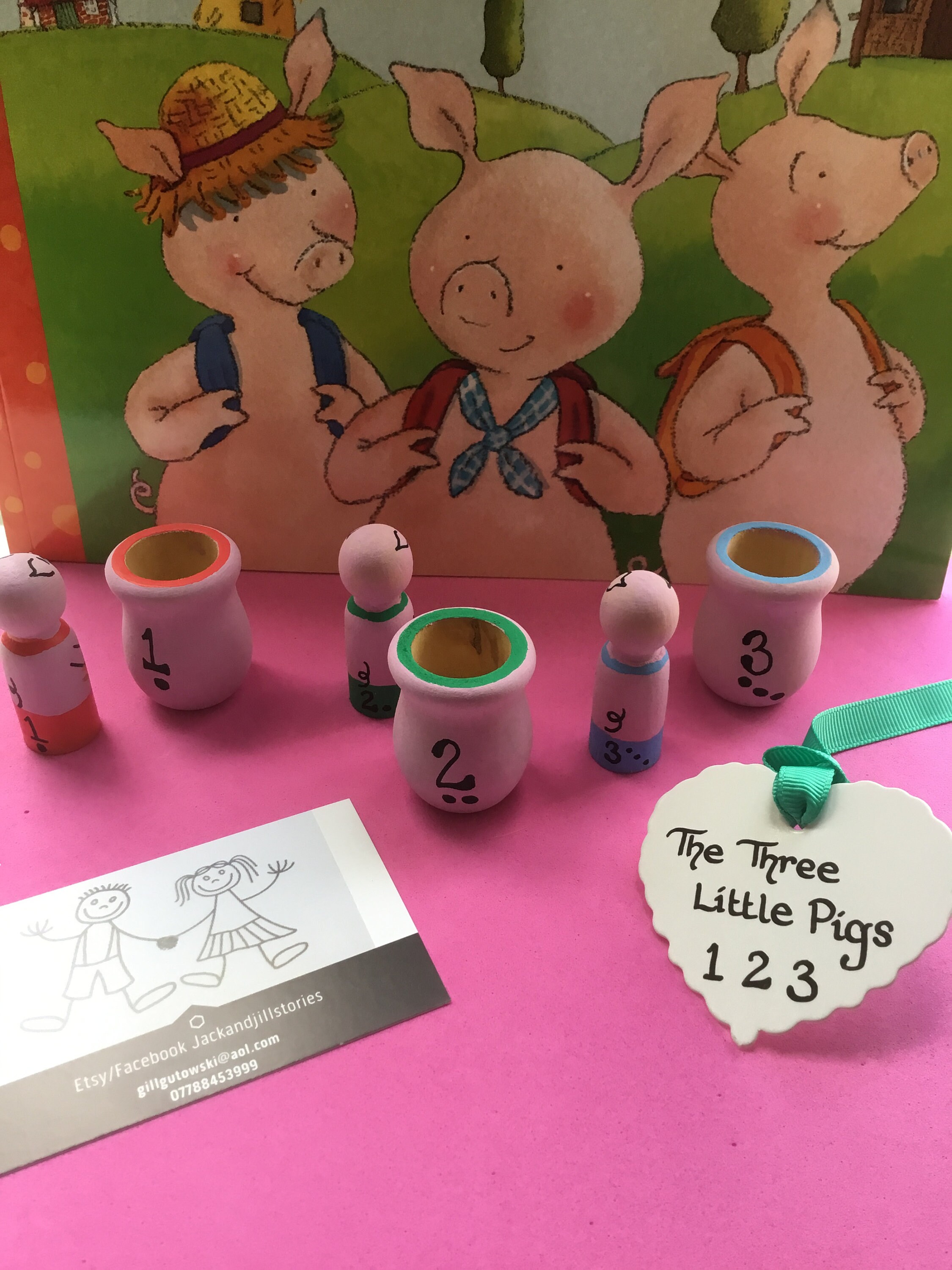 Three Little Pigs Story Props Etsy UK