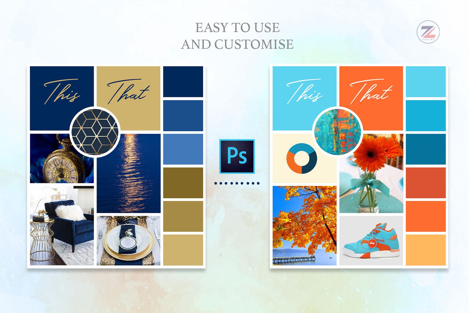 mood-board-template-brand-board-template-pinterest-board-etsy-finland