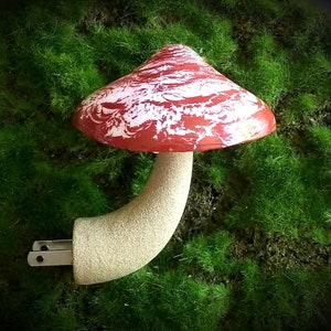 Magical Mushroom Night Light - Cranberry