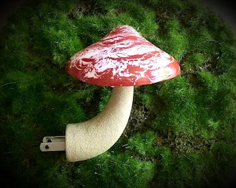 Magical Mushroom Night Light - Cranberry