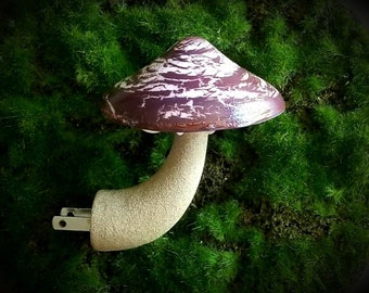 Magical Mushroom Night Light - Eggplant