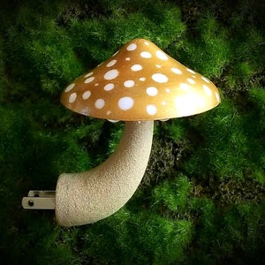 Magical Mushroom Night Light - Gold