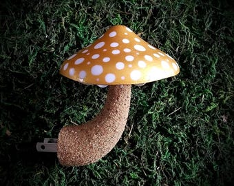 Magical Mushroom Night Light - Gold