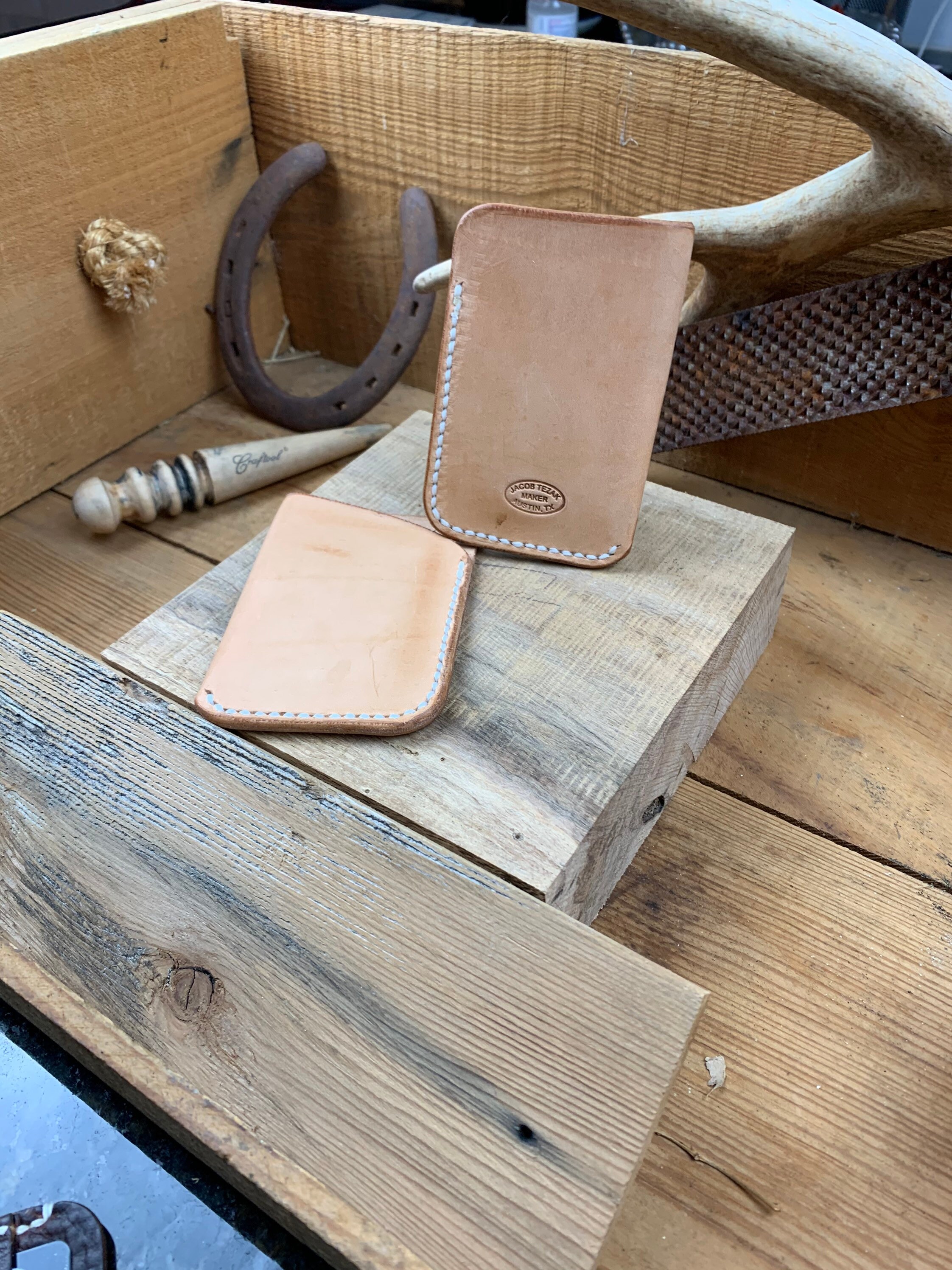 Front Pocket Wallet, Minimalist Leather Wallet, Vegetable