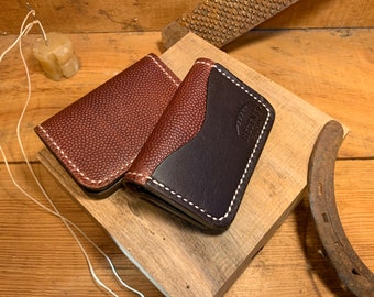 Football Leather Wallet, Horween Leather, Minimalist Wallet him, men’s