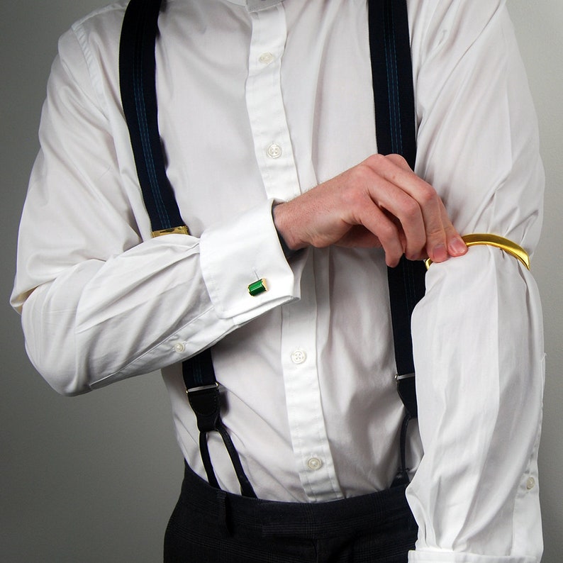 Men's Sleeve Garters Gold or Silver Etsy