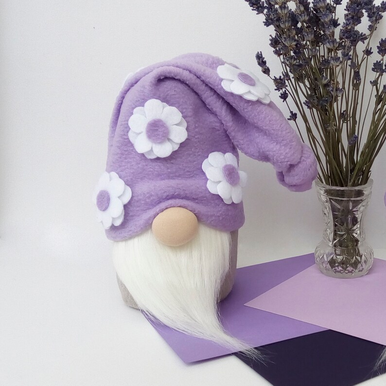 Purple Gnomes Stuffed Gnome Dolls Set of Girl Boy Lavender Etsy