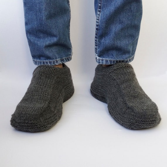 Mens Slipper Socks Christmas Gifts for Men Knit Slippers Wool | Etsy