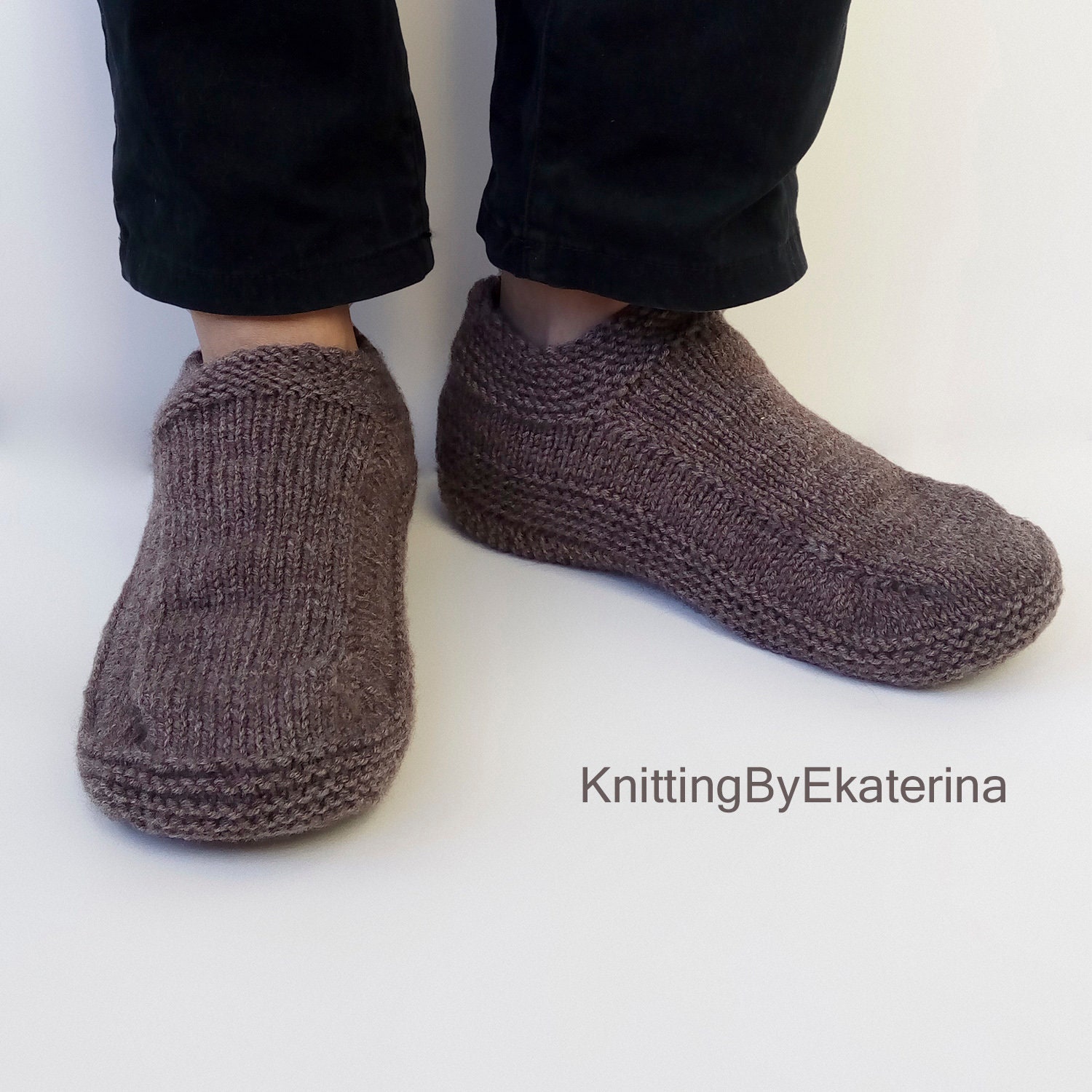 knitted slipper boots mens