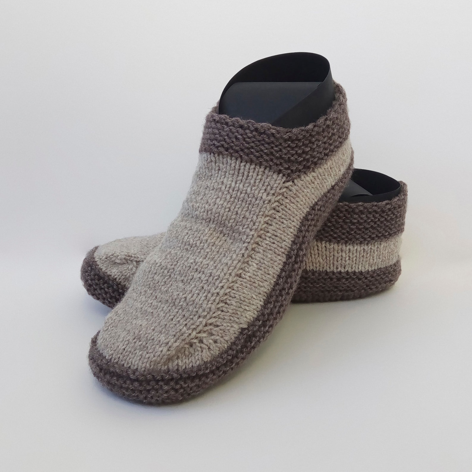 Mens Slipper Socks Mens Knit Slippers Knitted Slippers Travel Etsy