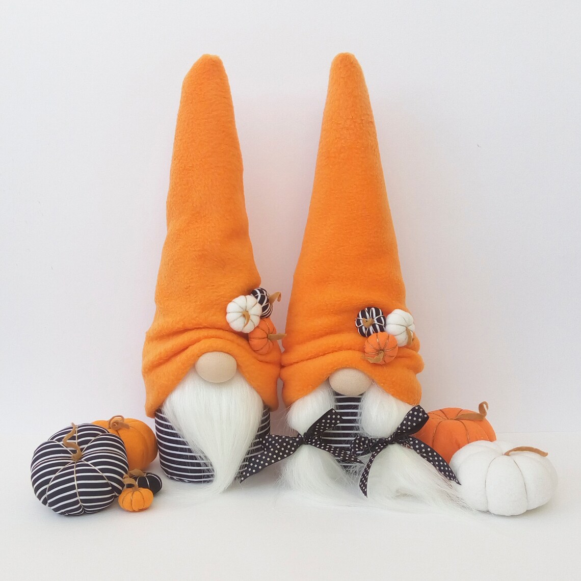 Fall Gnomes Girl Halloween Gnome Pumpkin Stuffed Gnome Dolls Etsy