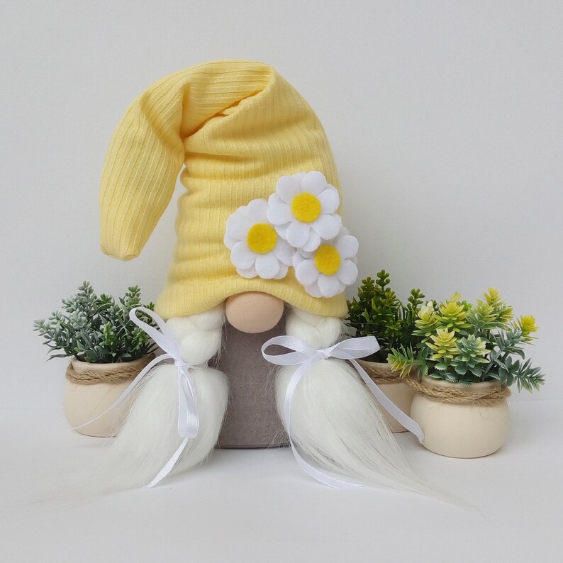 Lemon Gnomes Stuffed Gnome Dolls Set of Girl and Boy Flower Etsy