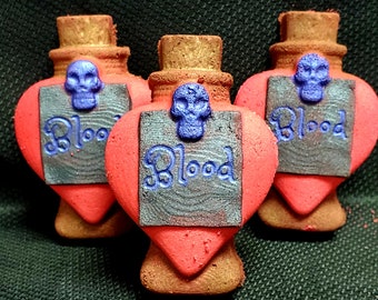 Blood vial bath bomb