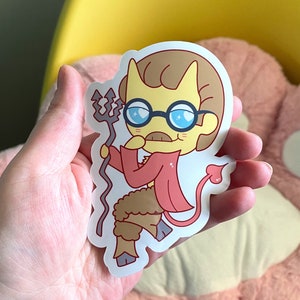 Glanzende vinylsticker Devil Ned