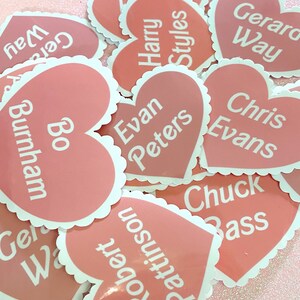 Celebrity Crush Matte Vinyl Stickers