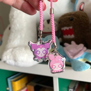 Japanese Best Friend Cuties Glitter Acrylic Phone Charms