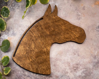 Wood Horse Head Macrame Hanger, Birthday Gift, Best Friend Gift, Equestrian Gifts